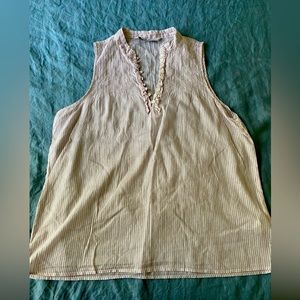Sleeveless stripped blouse from Zara